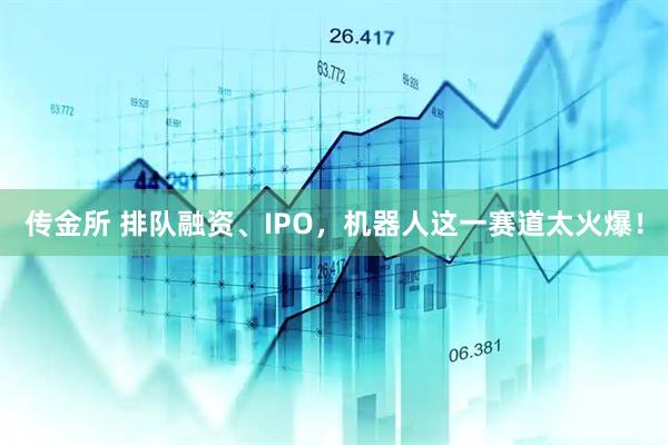 传金所 排队融资、IPO，机器人这一赛道太火爆！